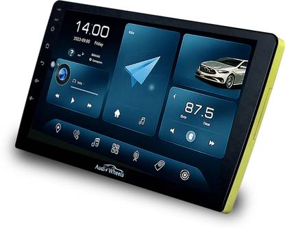 Audio Wheels Android 13 CarPlay Auto 9-Inch 1280P TS-9|2GB & 32GB for Seamless Connectivity. Black LCD