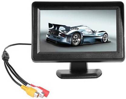 RKPSP 12V/4.3 inch High resolution Color TFT LCD Car Monitor For All Cars Black LCD