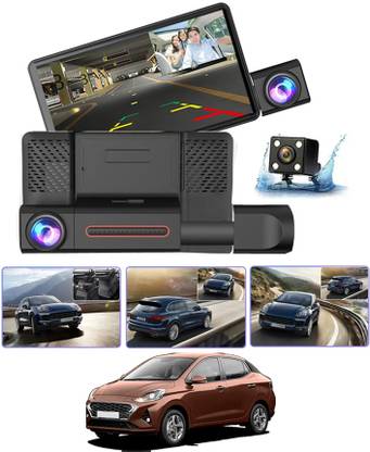 MATIES 4inch DVR Scree with 3Dash Cam,Video Recorder,NightVision & Motion Detection 24 Black LCD