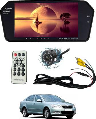 MSNP 7inch BT Monter Screen With HD Revice Camera & remote Universal For Car 177 Black LED