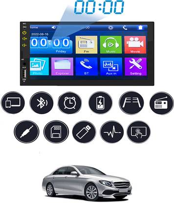MSNP 7inch Double Din Full Touch Screen With Mirror link,USB,FM Player For Car 79 Black LCD