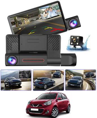 MATIES DVR 4inch Screen 3 Dash Cam With LoopRecording,Night Vision,Motion Detection 153 Black LCD