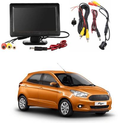 WheelCore 4.3inch Display + Reverse Camera for Ford Figo (2016 to 2018) Type 2 Black LCD