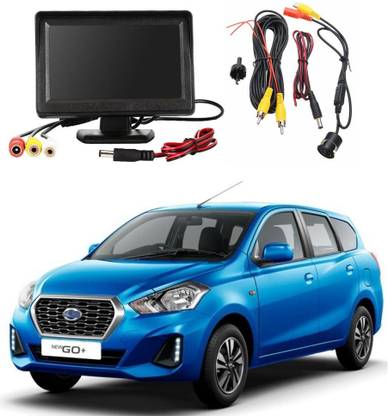 WheelCore 4.3inch Display + Reverse Camera for Datsun Go Plus (2019 to Present) Type 2 Black LCD