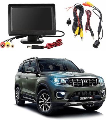 WheelCore 4.3inch Display + Reverse Camera for Mahindra Scorpio-N (2022 to Present) Type-6 Black LCD