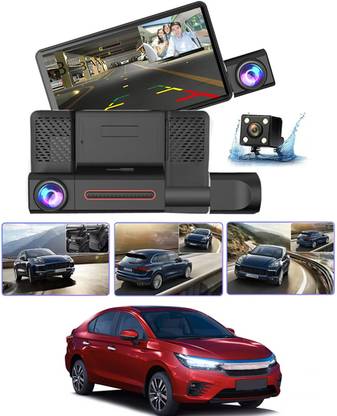 MSNP DVR 4inch Screen 3 Dash Cam With LoopRecording,Night Vision,Motion Detection 58 Black LCD