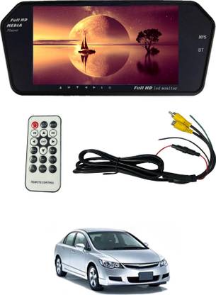 MSNP 7inch Full HD Bt Rearview LED Monitor screen with Remote/USB/FM/AV/MP3/TF 65 Black LCD