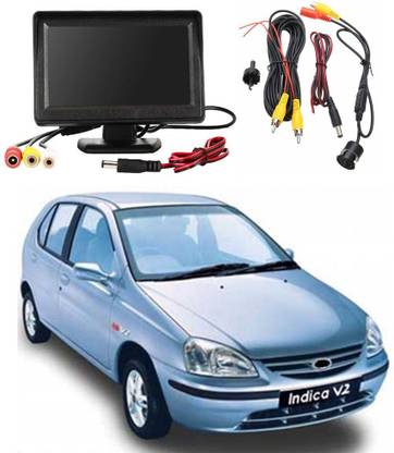 WheelCore 4.3inch Display + Reverse Camera for Tata Indica (1998 to 2005) Type 1 Black LCD