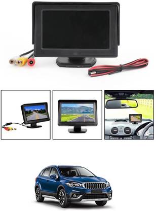 MATIES 12V/4.3 inch High resolution Color TFT LCD Car Monitor For All Cars Black LCD Black LCD