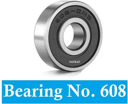 Sauran Pack Of 1 608 2RS Bearing With Inner 8MM And Outer 22MM Size (BR11) Wheel Bearing