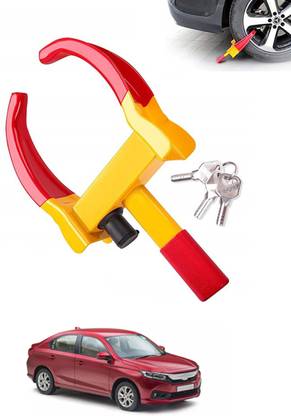monolive Heavy Duty Anti Theft Wheel Lock With Two Key Universal For Car 19 Universal Anti-Theft Protective Car Wheel Lock Security Tyre Clamp 19 Wheel Lock