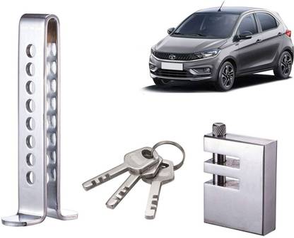 Selifaur Stainless Steel Pedal Lock for Car Clutch Brake Anti Theft for Tiago 2022 Wheel Lock