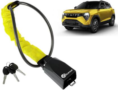 Selifaur W2L205 - Car Steering Wheel Lock Anti-Theft Device with 3 Keys For XUV 3XO Wheel Lock