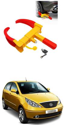 LOVMOTO Car Wheel Tyre Lock Clamp Heavy Duty Anti Theft Protective For Ind-ica Vista Wheel Lock