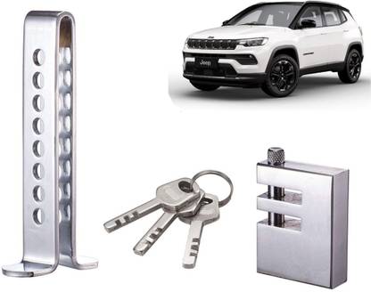 Selifaur Stainless Steel Pedal Lock for Car Clutch Brake Throttle Anti Theft for jeep Wheel Lock