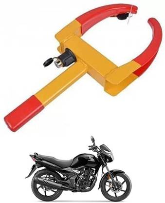 MATIES Wheel Lock Anti-Theft Security Clamp For TVS-Apache-RTR-160-4-V Anti Theft Heavy Duty Wheel Lock Adjustable for Bike/Car/Scooty Wheel Lock
