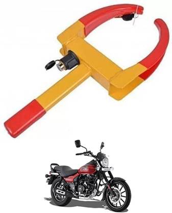 AYW Anti-Theft Wheel Lock Security Clamp For Royal-Enfield-Continental-GT-650 Anti Theft Wheel Lock Adjustable for Bike/Car/Scooty with Two Keys 08 Wheel Lock