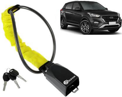 Selifaur W2L124 - Car Steering Wheel Lock Anti-Theft Device with 3 Keys Wheel Lock