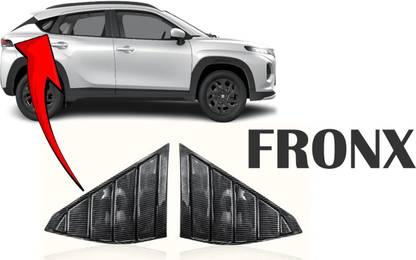 BuBu Car stylish window side quarter louver cover in carbon balck for Fron-X Car Window Louver