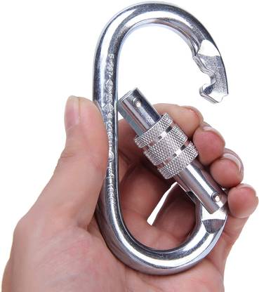 Fitcozi Snap/Spring Hooks with Round Lock and Regular Lock -Heavy Locking Carabiner