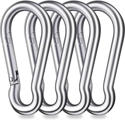Firehawk 3 Inch Stainless Steel Spring or 316 Stainless Steel Clips Locking Snap Hook Locking Carabiner