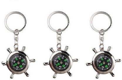Ezone Enkar Compass Pack Of 3 Key Chain