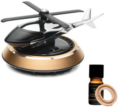 shau Car Perfumes And Fresheners for Dashboard | Solar Helicopter Car Air Freshener Carabiner