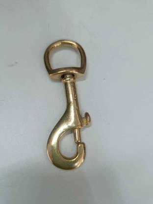 TMC Big Brass Hooks Heavy Duty Multipurpose Spring Pet Buckle Locking Carabiner