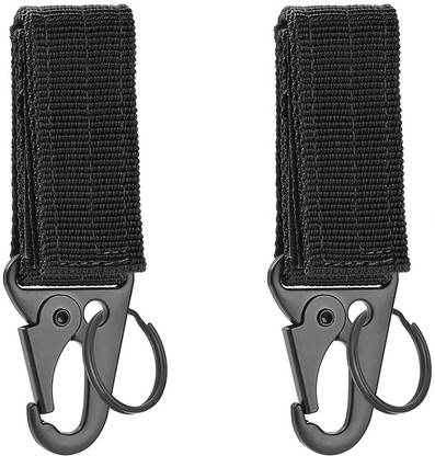 PROBEROS 2Pcs Tactical Keychain for Belt Backpack Camping Gear Gadget Portable Accessory Locking Key Chain