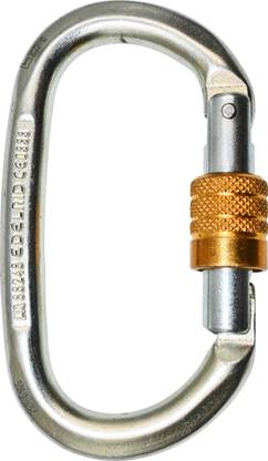 EDELRID Steel Oval Screw Locking Carabiner