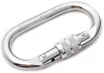 GSI Screw 10mm for Ropes, Hiking Connecting Link Locking Carabiner (Silver) Locking Carabiner