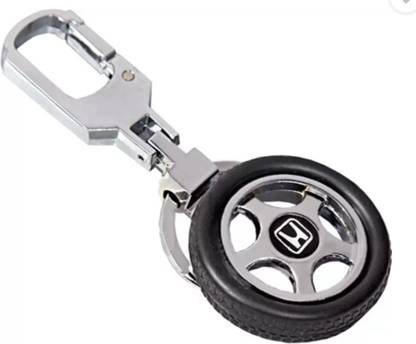 ADITYA TRADERS Classy Honda Car Attractive Revolving Tyre Locking Key Chain
