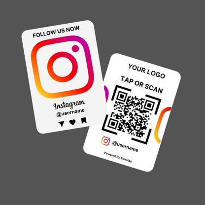 echotap Instagram NFC Card Display Stand