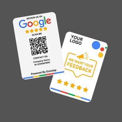 echotap Google Review NFC Card Display Stand