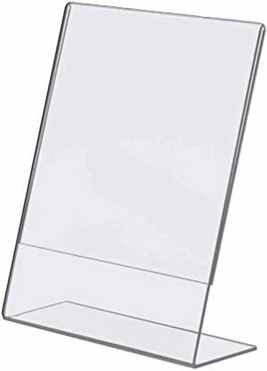 KINJAY A6 Acrylic QR Code Display Stand Paper Holder and Sign Holder Stand Card Display Stand