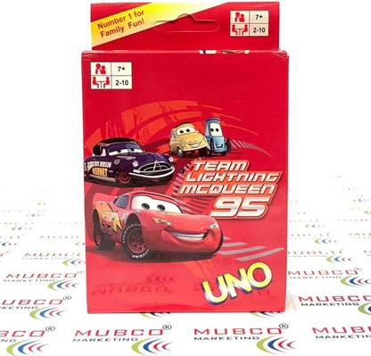 Mubco McQueen Playing Card Game | 2-10 Players | 108 Cards | Family & Friends Ages 7+