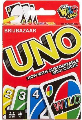 BRIJBAZAAR UNO Classic Colour & Number Matching Card Game, 108 UNO Cards