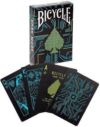 TOY GARRAGE Bicycle Dark Mode Playing Cards