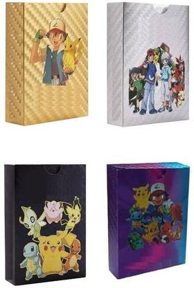 Bestie Toys 220 PCS Foil Card Assorted Cards TCG Deck Box (Rainbow Gold Black Silver)