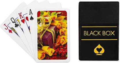 MotoArt Black Box Premium Plastic Playing Cards Pack Of 1