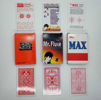 SSR SHOP MARKED PLAYING MAGIC CARD COMBO (GRAND MASTER, MR. MAX, MR. FLUKE) (SET OF 3)