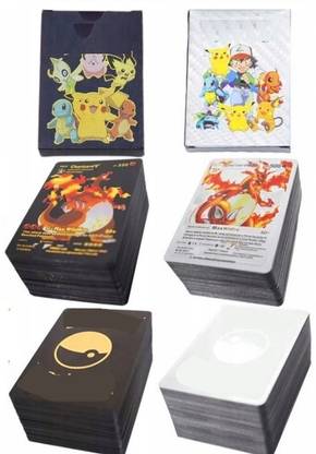 Bestie Toys Latest Trending Cards For Boys and Girls Total 110pcs (Silver+Black)