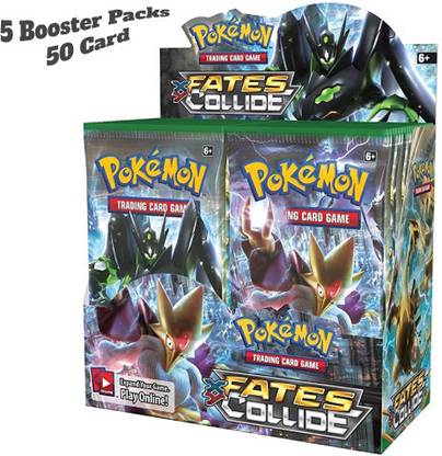 BIFLEX FATES COLLIDE Pocket Monsters Trading Card Game Booster Packs for Kids