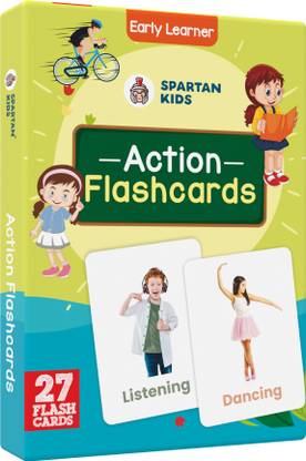 spartan kids Action Flash Cards For Kids