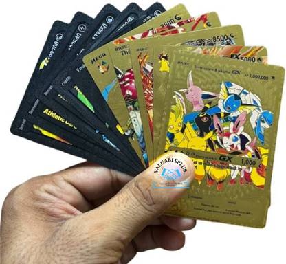 valuableplus 10Pcs Waterproof Playing Cards For Kids 5Pc Black & 5Pc Golden Cards