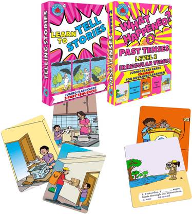 Brainy Bug Resources Irregular Past Tense (30 cards) and 3 Part Story Sequences (30 cards)