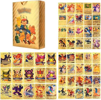 Sukon Pokemon TCG Gold Card Box V Series Vmax Gx & Other Playing Card All Rare Series