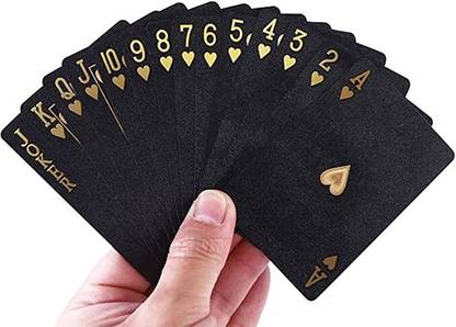 TrustShip ™ Playing Cards with Dollar design Pattern Foil Poker Cards Luxury Waterproof