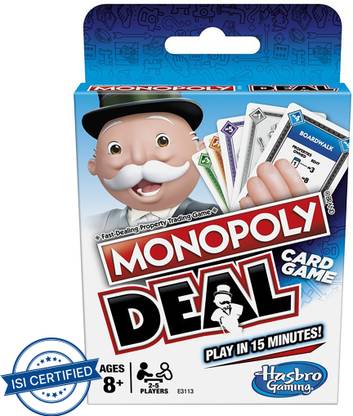 Monopoly Deal Card Game, Quick-Playing Card Game for 2-5 Players, for Ages 8 and Up