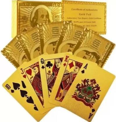 3BAAN R42 Gold Card New Tash Gold Waterproof Playing Card Deck